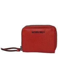 Burkely Skórzany portfel "Rock Ruby" w kolorze czerwonym - 11 x 9 x 3,5 cm rozmiar: onesize. Czerwone portfele Burkely, bez wzorów, z materiału. Za 130,81 zł.