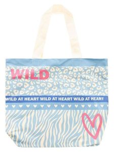 Zwillingsherz Shopper bag w kolorze błękitno-beżowym rozmiar: onesize. Brązowe shopper bag Zwillingsherz, bez wzorów, z materiału, na ramię, bez dodatków. Za 60,99 zł.