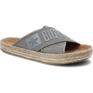 Szare Klapki Big Star Modne Buty Na Lato. Szare klapki Big Star, bez wzorów, ze skóry ekologicznej, bez obcasa. Za 109,00 zł.