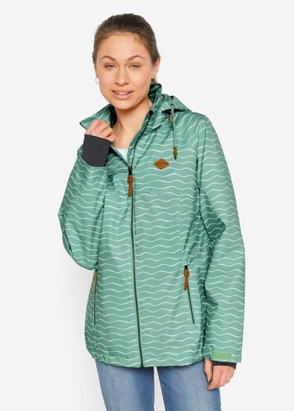 Kurtka funkcyjna, wodoodporna. Zielone kurtki bonprix, s, bez wzorów. Za 299,99 zł.