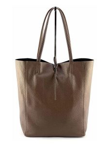 Marlon Skórzany shopper bag w kolorze brązowym - 37 x 40 x 12 cm rozmiar: onesize. Brązowe shopper bag Marlon, bez wzorów, z materiału, na ramię, bez dodatków. Za 223,99 zł.
