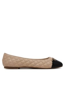 Aldo Baleriny Leanne 13648260 Beżowy. Brązowe balerinki ALDO, bez wzorów, ze skóry, bez obcasa, bez zapięcia. Za 229,99 zł.