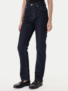 BOSS Jeansy Ada 50552466 Granatowy Slim Fit. Niebieskie jeansy Boss, bez wzorów, z bawełny. Za 599,99 zł.