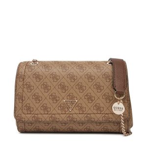 Torebka Guess. Brązowe torebki klasyczne Guess, z aplikacjami, bez dodatków. Za 469,99 zł.