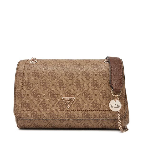 Torebka Guess. Brązowe torebki klasyczne Guess, z aplikacjami, bez dodatków. Za 469,99 zł.