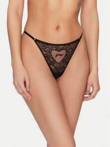 Guess Figi klasyczne O5RE29 KBGT0 Czarny Regular Fit. Czarne figi Guess, z aplikacjami, z syntetyku. Za 109,99 zł.
