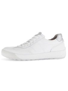 Gabor Skórzane sneakersy w kolorze białym rozmiar: 42. Białe trampki Gabor, bez wzorów, ze skóry, bez zapięcia. Za 215,21 zł.