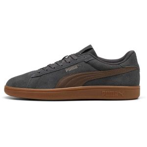 Adidasy Puma Smash 3.0, Dla obu płci. Szare buty sportowe Puma, bez wzorów, z zamszu, bez zapięcia. Za 390,00 zł.