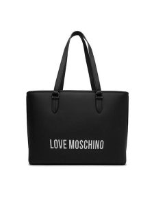 LOVE MOSCHINO Torebka JC4190PP0NKD000B Czarny. Czarne shopper bag LOVE MOSCHINO, bez wzorów, ze skóry, bez dodatków. Za 759,99 zł.