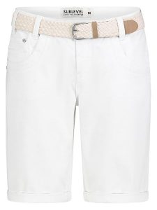 Sublevel Bermudy w kolorze białym rozmiar: XXL. Białe szorty Sublevel, bez wzorów, z tkaniny, klasyczne. Za 104,99 zł.