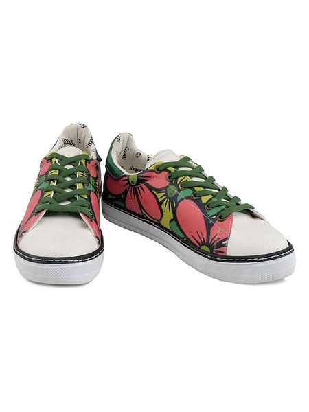 Goby Sneakersy w kolorze czerwono-zielonym rozmiar: 42. Czerwone trampki Goby, bez wzorów, bez zapięcia. Za 260,99 zł.