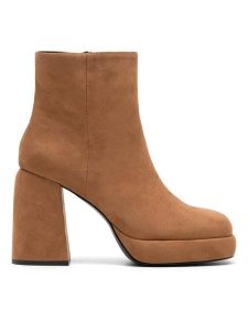 Jenny Fairy Botki KLARE WYL3592-1 Brązowy. Brązowe botki Jenny Fairy, bez wzorów, z materiału, bez obcasa, na słupku, bez zapięcia. Za 109,99 zł.