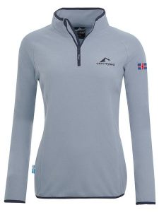 Westfjord Bluza polarowa "Hekla" w kolorze szarym rozmiar: M. Szare bluzy Westfjord, m, bez wzorów, z materiału, bez kaptura. Za 104,89 zł.