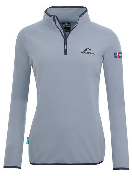 Westfjord Bluza polarowa "Hekla" w kolorze szarym rozmiar: M. Szare bluzy Westfjord, m, bez wzorów, z materiału, bez kaptura. Za 109,26 zł.
