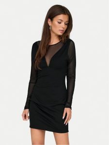 ONLY Sukienka koktajlowa Becki 15331783 Czarny Slim Fit. Czarne kombinezony ONLY, m, bez wzorów, z wiskozy, wizytowe, bez kołnierzyka, bez ramiączek. Za 89,99 zł.