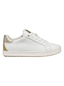 Geox Skórzane sneakersy "Blomiee" w kolorze białym rozmiar: 40. Białe trampki Geox, bez wzorów, bez zapięcia. Za 218,05 zł.