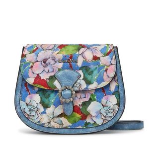 Torebka Laura Vita. Niebieskie listonoszki LAURA VITA, bez wzorów, bez dodatków. Za 239,99 zł.