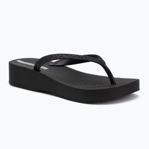 Japonki damskie Ipanema Mesh Chic Plat. Czarne klapki Ipanema, bez wzorów, z meshu, bez obcasa. Za 159,99 zł.