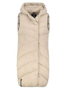 Sublevel Kamizelka pikowana w kolorze beżowym rozmiar: S. Brązowe kamizelki Sublevel, s, bez wzorów, bez kołnierzyka, bez ramiączek, bez kaptura. Za 144,58 zł.