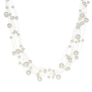 Valero Pearls Naszyjnik z pereł srebro wysokiej próby Perła hodowlana słodkowodna srebrny Naszyjniki 1 ct Damski. Szare naszyjniki Valero Pearls, z perłą, srebrne. Za 349,99 zł.