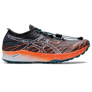 Buty terenowe damskie Asics Fujispeed. Czarne buty trekkingowe ASICS, bez zapięcia. Za 551,15 zł.