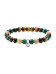 Thomas Sabo Bransoletka z kamieniami szlachetnymi rozmiar: 16,5 cm. Szare bransoletki Thomas Sabo, z lazurytem, srebrne. Za 109,95 zł.