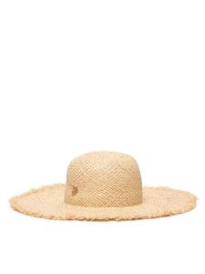 Tommy Hilfiger Kapelusz Summer Shop AW0AW18673 Beżowy jasny. Brązowe kapelusze TOMMY HILFIGER, bez wzorów. Za 369,99 zł.