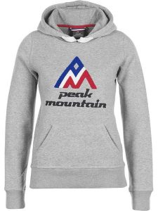 Peak Mountain Bluza w kolorze szarym rozmiar: S. Szare bluzy Peak Mountain, s, bez wzorów, bez kaptura. Za 92,21 zł.