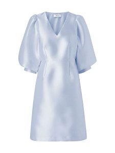Joelle Sukienka w kolorze błękitnym rozmiar: 36. Niebieskie sukienki Joelle, bez wzorów, bez kołnierzyka, bez ramiączek, midi. Za 180,06 zł.