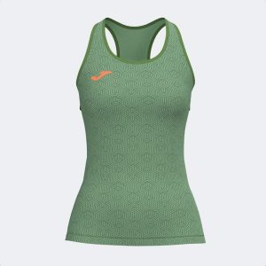 Tank top do biegania damski Joma R-Trail Nature. Zielone topy JOMA, m, bez wzorów, bez kołnierzyka, bez ramiączek. W wyprzedaży za 120,00 zł.