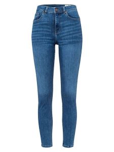 Cross Jeans Dżinsy - Skinny fit - w kolorze niebieskim rozmiar: W28/L30. Niebieskie jeansy Cross Jeans, z aplikacjami, z bawełny, z podwyższonym stanem. Za 109,78 zł.