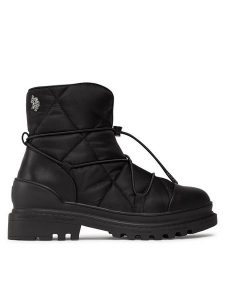 U.S. Polo Assn. Botki BRUNA011 Czarny. Czarne botki U.S. Polo Assn., bez wzorów, z materiału, bez obcasa, na płaskiej podeszwie, bez zapięcia. Za 379,99 zł.