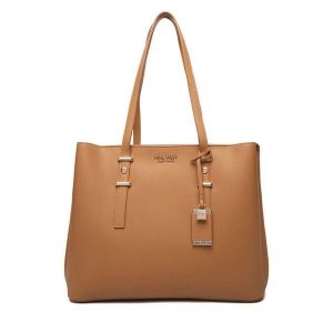 Torebka Nine West. Brązowe shopper bag Nine West, bez wzorów, bez dodatków. Za 279,99 zł.