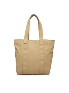 Calvin Klein Torebka Webbing Strap Canvas Tote LV04F3463G Beżowy. Brązowe torebki klasyczne Calvin Klein, bez wzorów, z materiału, bez dodatków. Za 529,99 zł.
