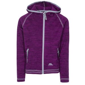 Trespass Goodness - Polar damski At200 Purple Orchid Marl. Fioletowe kurtki Trespass, bez wzorów, z polaru, z kapturem. Za 237,99 zł.