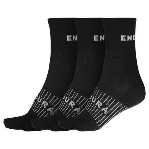 Skarpety Endura Coolmax 3 pary. Czarne skarpetki ENDURA, bez wzorów. Za 69,99 zł.