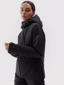 4F Kurtka narciarska w kolorze czarnym rozmiar: L. Czarne kurtki sportowe 4f, l, bez wzorów, z puchu, bez kaptura, narciarskie. Za 152,98 zł.