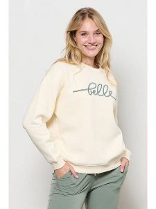 &Co Woman Bluza "Sunya" w kolorze kremowym rozmiar: XXL. Brązowe bluzy &Co Woman, xxl, bez wzorów, bez kaptura. Za 153,71 zł.