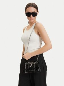 Just Cavalli Torebka 80RA4BP1 ZSD95 Czarny. Czarne torebki klasyczne Just Cavalli, bez wzorów, ze skóry, bez dodatków. Za 424,99 zł.