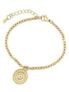 MOODE Bransoletka z zawieszką rozmiar: onesize. Żółte bransoletki MOODE, ze stali. Za 43,99 zł.