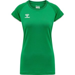 Koszulka damska Hummel hmlhmlCORE volley stretch. Białe bluzki Hummel, l, bez wzorów, sportowe, bez kołnierzyka, bez ramiączek. Za 144,50 zł.