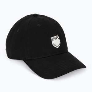 Czapka z daszkiem PROSTO Splash Shield. Czarne czapki Prosto, bez wzorów, z bawełny, klasyczne. Za 94,99 zł.