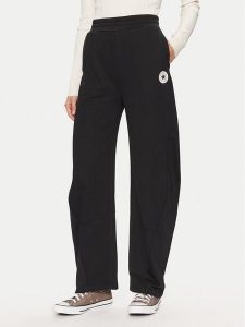 Converse Spodnie dresowe Retro Banana 10027565-A01 Czarny Loose Fit. Czarne spodnie dresowe Converse, l, bez wzorów, z bawełny. Za 209,99 zł.