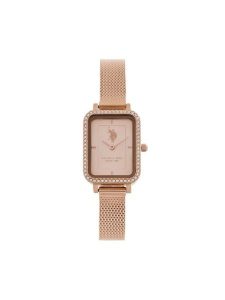 U.S. Polo Assn. Zegarek Odette USP8387RG Złoty. Żółte, analogowe zegarki U.S. Polo Assn. Za 429,99 zł.