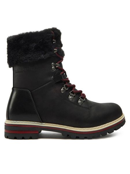 Kimberfeel Trapery Pixie Czarny. Czarne buty zimowe Kimberfeel, ze skóry, bez obcasa, bez zapięcia. Za 629,99 zł.