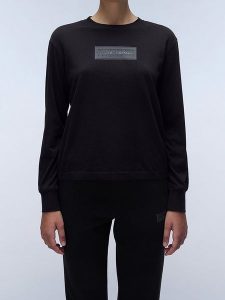 Napapijri Bluza w kolorze czarnym rozmiar: XL. Czarne bluzy Napapijri, xl, bez wzorów, z bawełny, bez kaptura. Za 74,63 zł.