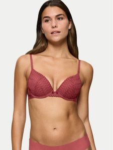 Triumph Biustonosz z fiszbiną Aura Spotlight T WHU 10216452 Czerwony. Czerwone biustonosze Triumph, bez wzorów, z syntetyku. Za 89,30 zł.