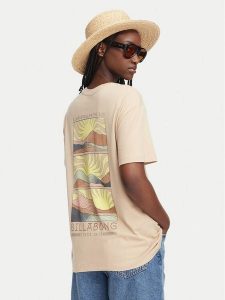Billabong T-Shirt Sun Phased EBJZT00423 Beżowy Oversize. Brązowe t-shirty Billabong, m, bez wzorów, z bawełny, bez kołnierzyka, bez ramiączek. Za 139,99 zł.
