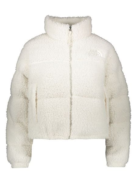 The North Face Kurtka zimowa "Nuptse" w kolorze białym rozmiar: XL. Białe kurtki The North Face, na zimę, xl, bez wzorów, z puchu, bez kaptura. Za 523,38 zł.