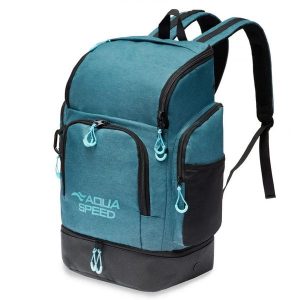 Plecak pływacki na basen i trening AQUA SPEED Racepack kol. 24 42 L. Niebieskie plecaki Aqua-Speed. Za 199,00 zł.